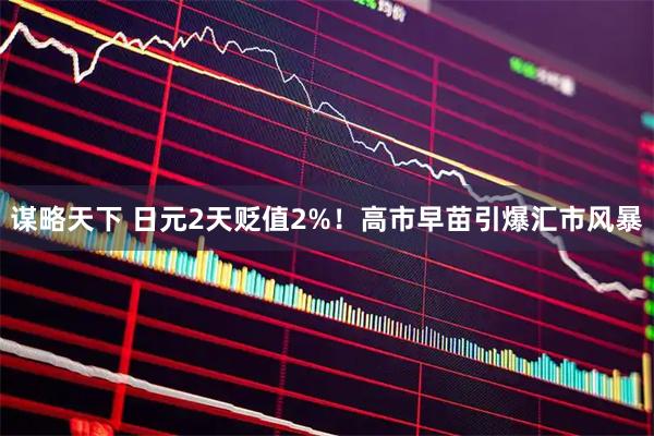 谋略天下 日元2天贬值2%！高市早苗引爆汇市风暴