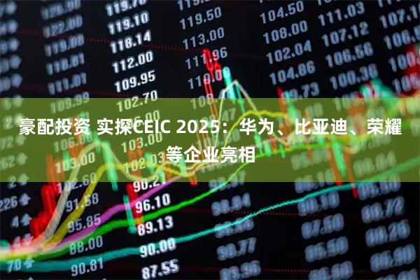 豪配投资 实探CEIC 2025：华为、比亚迪、荣耀等企业亮相